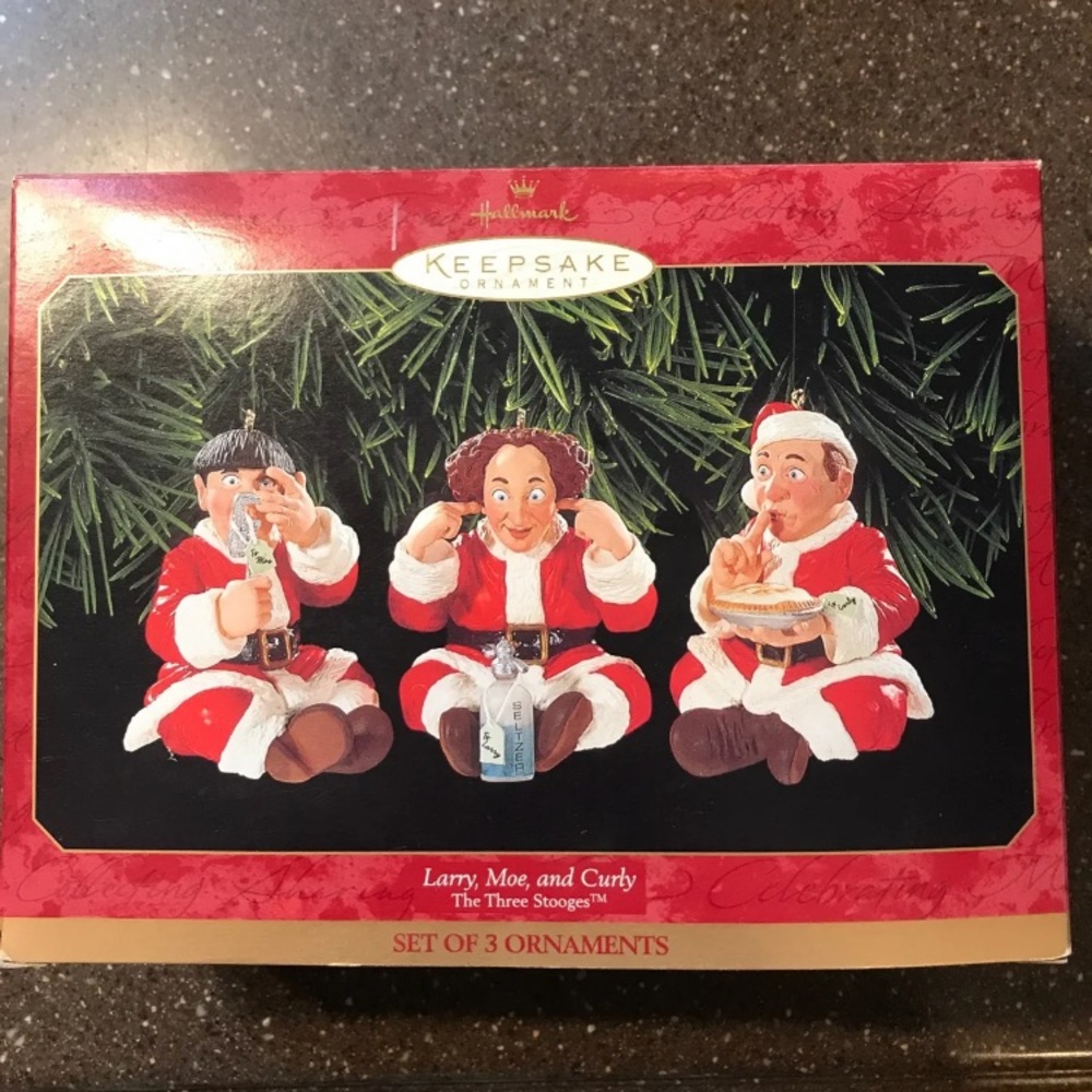 Three Stooges Hallmark Ornaments